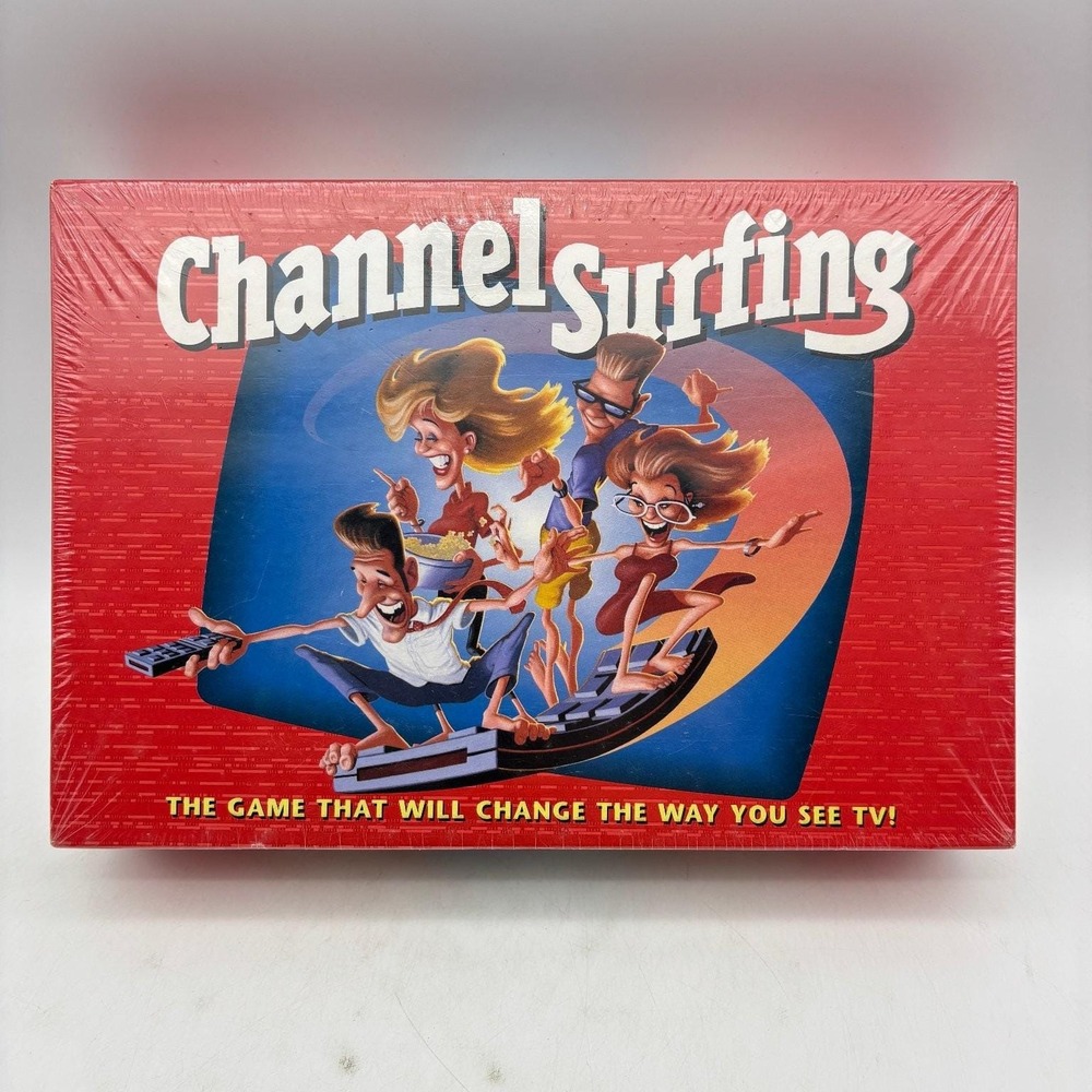Vintage Channel Surfing Board Game Milton Bradley 1994 TV Trivia NEW SEALED